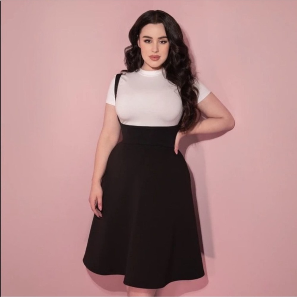 Cozy Skater Jumper Dress Skirt Pinafore - XS Small